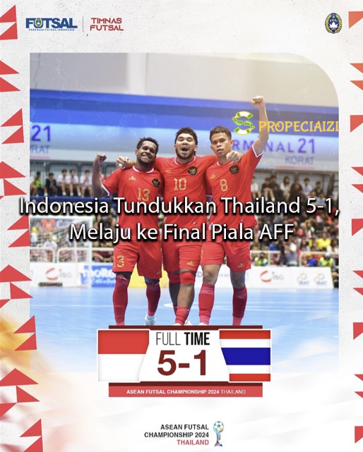 Indonesia Tundukkan Thailand 5-1, Melaju ke Final Piala AFF